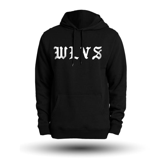 WLVS Pullover Hoodie - Black / White